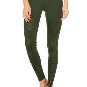 Alo High-Waist Moto Legging - Hunter Green SM NWOT